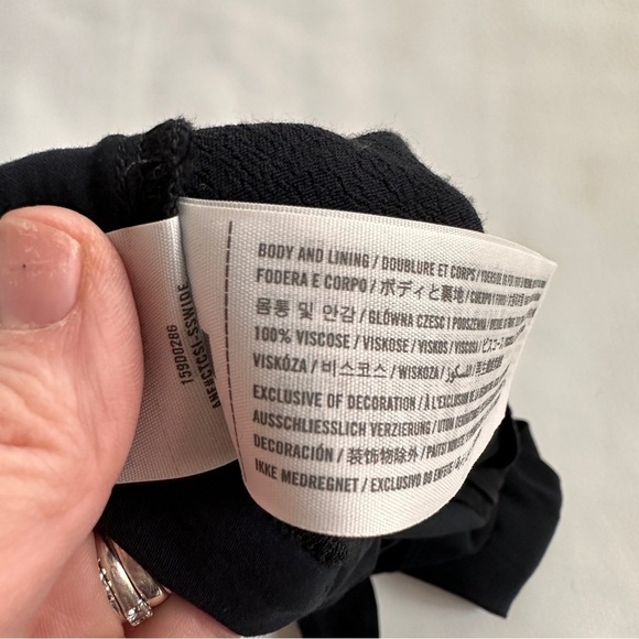 Abercrombie Cutout Tie Back Jumpsuit in Black XS - Picture 6 of 8